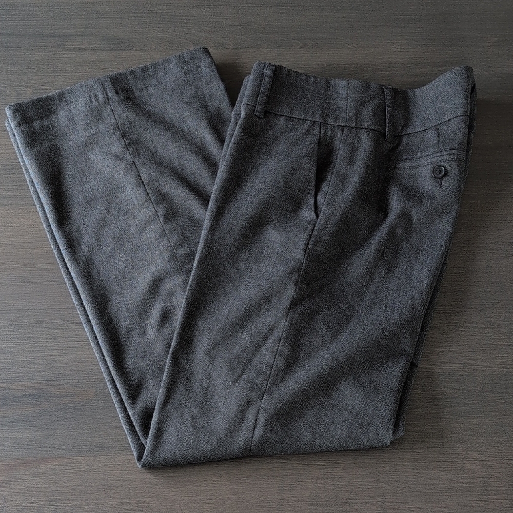 Dynamite Gray Patterned Wide Leg Dress Pants